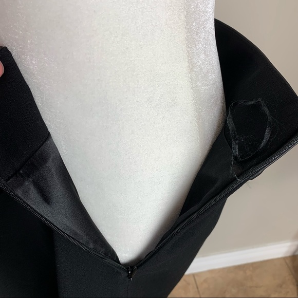 Cassis Black Leather Trim Pencil Skirt Size 10 NWT - Picture 7 of 11